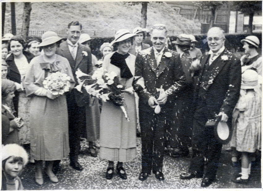 Norah and Allan Ramsey's Wedding day 1935