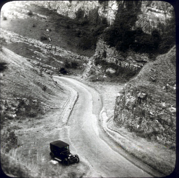 1930s Car in Cheddar Gorge