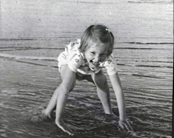 Margaret on the beach
